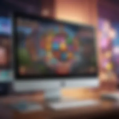 Interface of an Engaging Lottery Platform A computer screen displaying a colorful online lottery platform interface