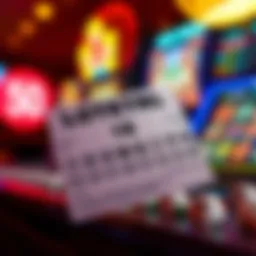 A vibrant digital representation of a lottery ticket