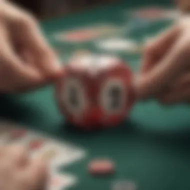 A conceptual image representing the psychological effects of gambling