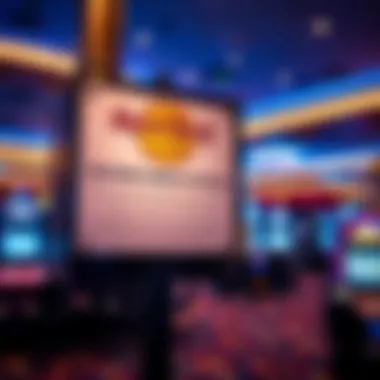 Signage promoting responsible gambling practices at the casino Responsible gambling practices signage at Hard Rock Casino