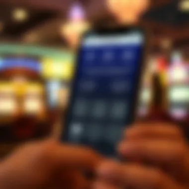 Graphic depicting the app's features for responsible gambling