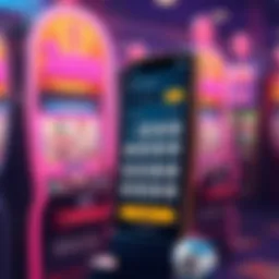 Illustration showcasing the user interface of the Illinois Lottery App