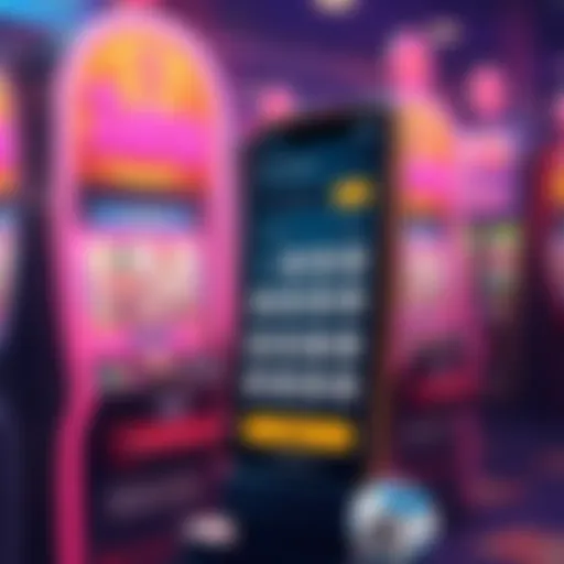 Illustration showcasing the user interface of the Illinois Lottery App