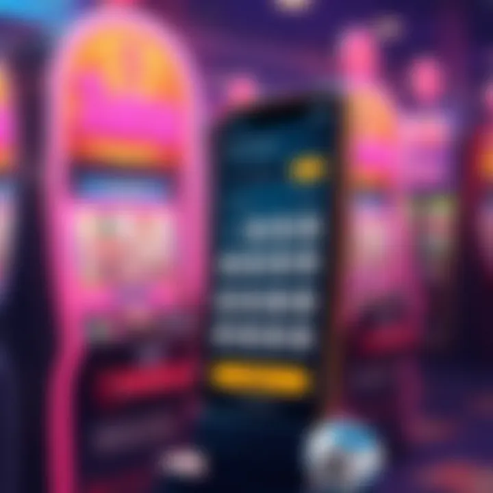 Illustration showcasing the user interface of the Illinois Lottery App