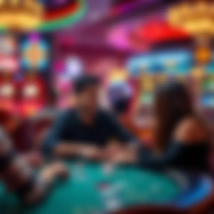 Exciting player engagement at a live casino table