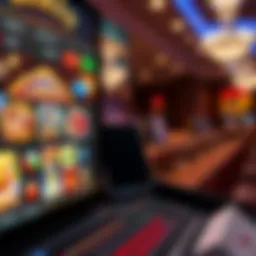 A detailed view of an online casino interface showcasing game selection