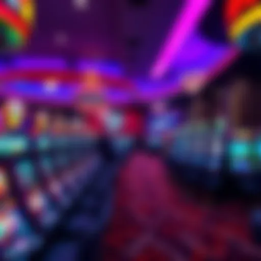 Vibrant gaming environment in a live casino