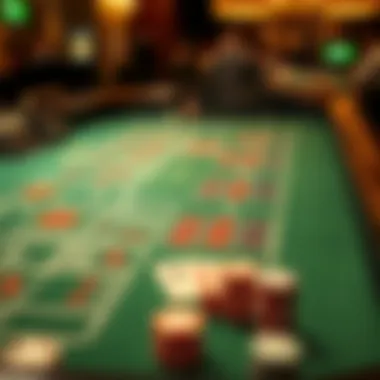 Craps Table Layout Craps table layout showcasing betting options