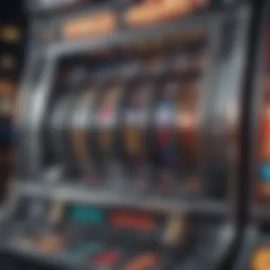 A close-up of a modern slot machine featuring advanced technology