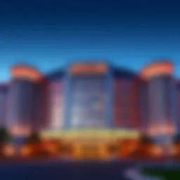 Exterior view of MGM Casino Northfield showcasing its architectural elegance