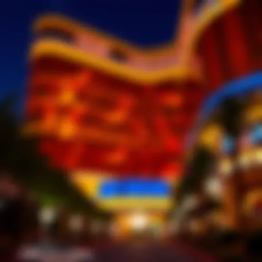 Exterior view showcasing the iconic architecture of MGM Grand