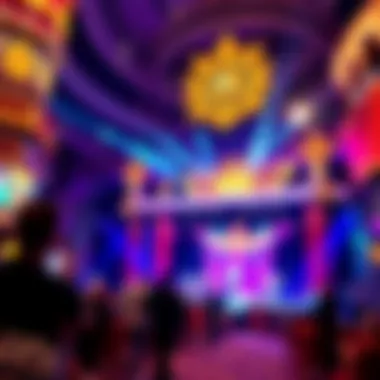 Exciting entertainment show at MGM Grand with colorful stage and performers.