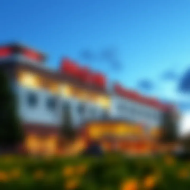 Exterior view of MGM Yonkers Raceway highlighting its architectural design