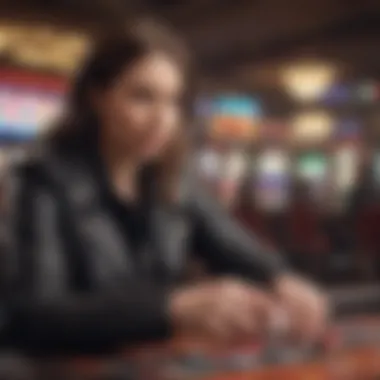 A player engaged in mobile gambling, showcasing the experience of using no deposit bonuses