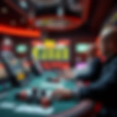 Technological advancements in poker gaming, highlighting digital interfaces.