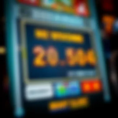 A close-up of a digital jackpot display showing a significant prize amount