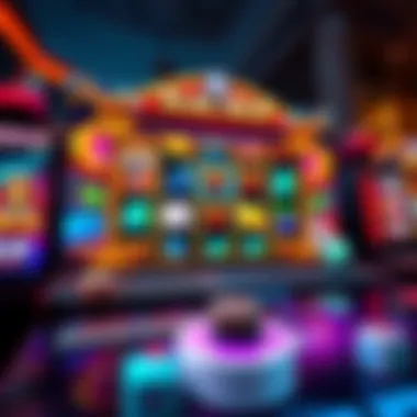 A visually stunning casino slot game interface showcasing vibrant graphics and themes.