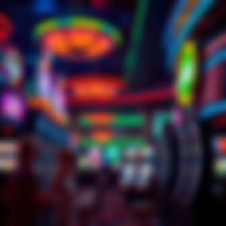 Exciting atmosphere of the Oneida Casino with vibrant lights and sounds