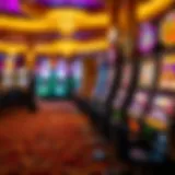 Vibrant gaming floor at Oneida Casino showcasing diverse slot machines