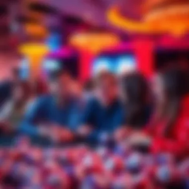 A virtual community of players interacting during an exciting online bingo session.