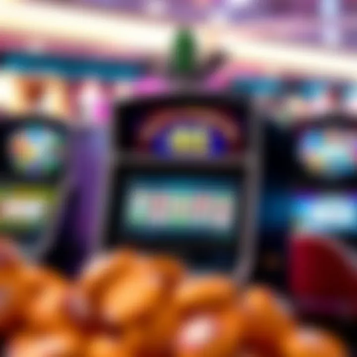 Visual representation of various online slot machines
