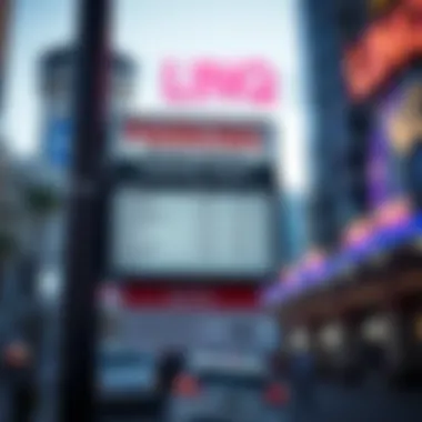 Parking rates signage at LINQ Las Vegas