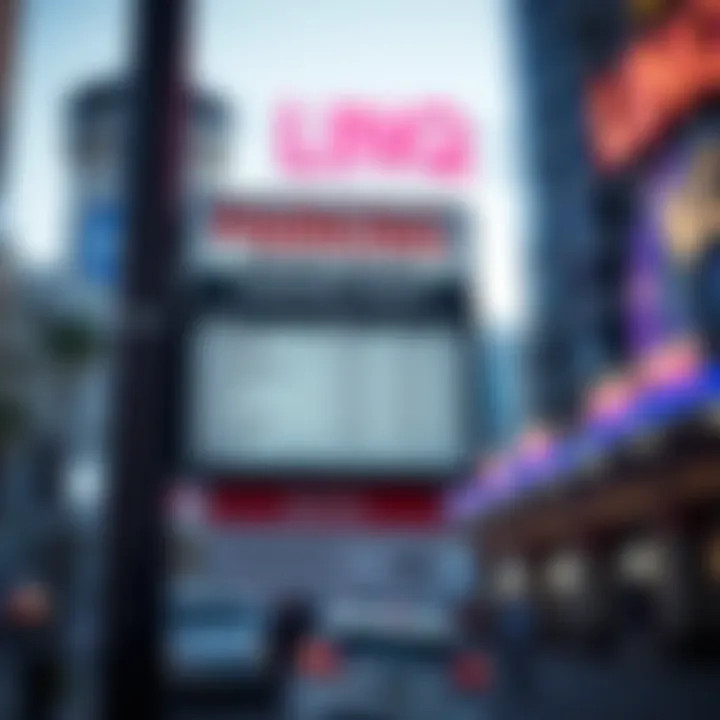 Parking rates signage at LINQ Las Vegas