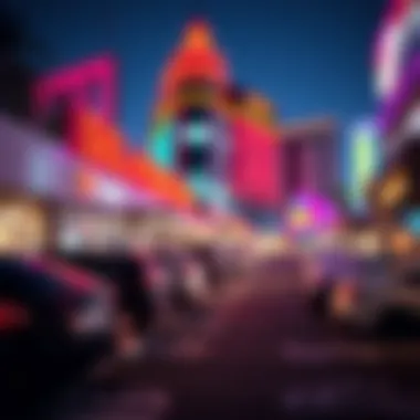 Self-parking area at LINQ Las Vegas