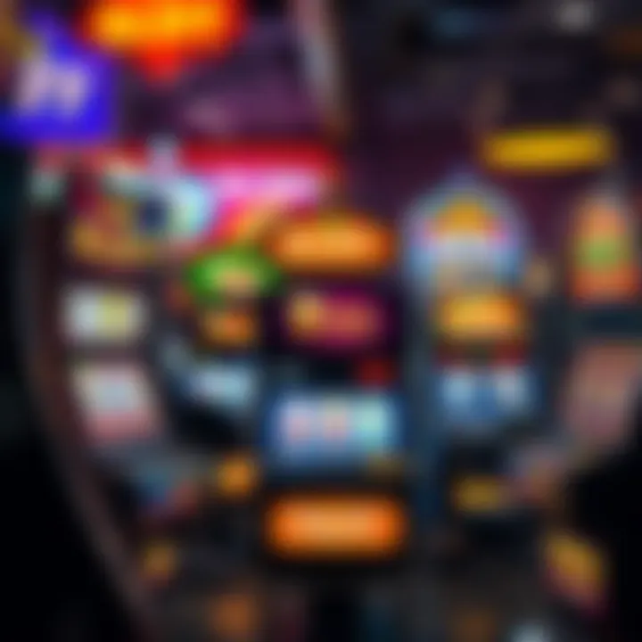 An array of different penny slot machines showcasing variety in themes and features