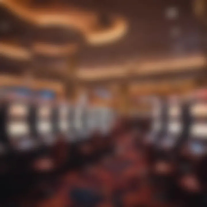 Casino gaming floor filled with vibrant slot machines