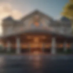 Exterior view of Saratoga Casino showcasing its grandeur