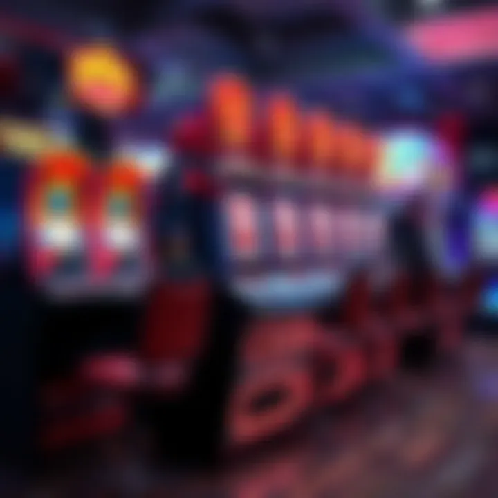 An abstract depiction of the psychological aspects affecting player engagement in slot gaming.