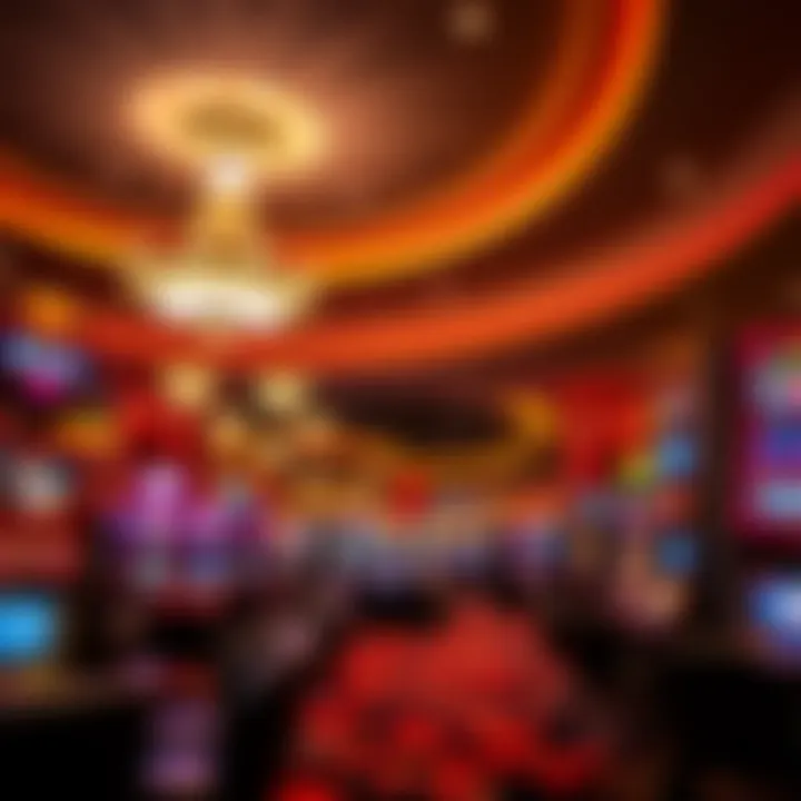 Luxurious interior of Soaring Eagle Casino showcasing vibrant gaming areas