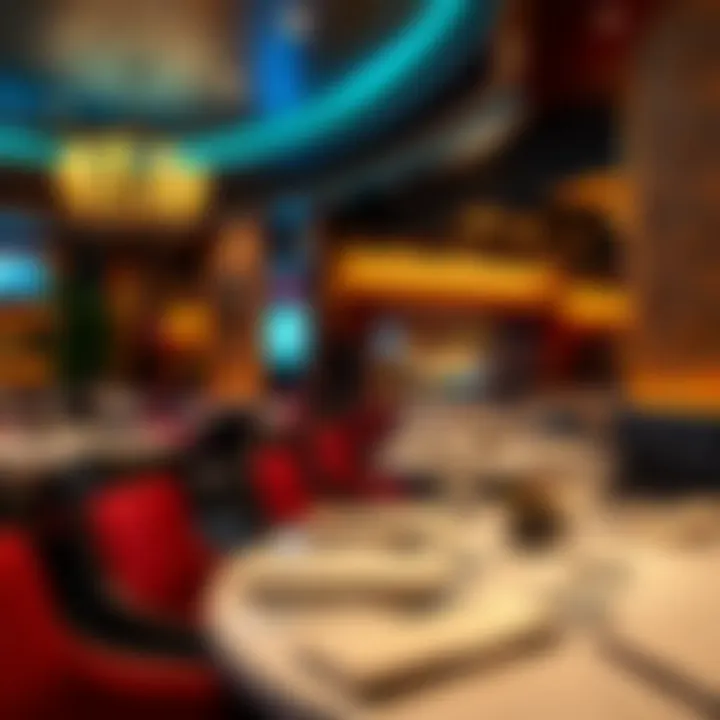 Elegant dining setting at Stripsteak