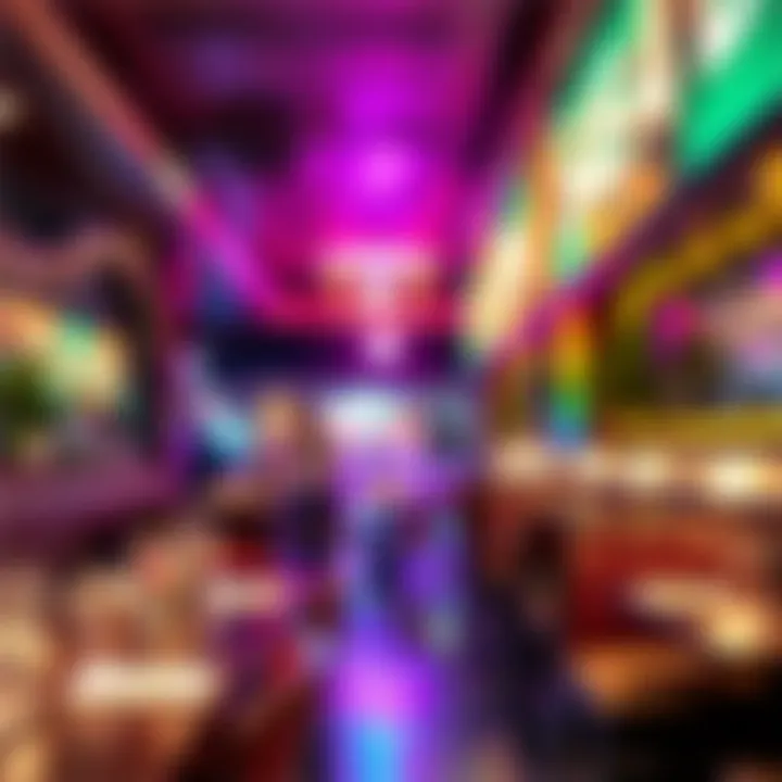 Vibrant atmosphere in the restaurant