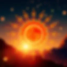 Symbolic representation of the sun in online slots