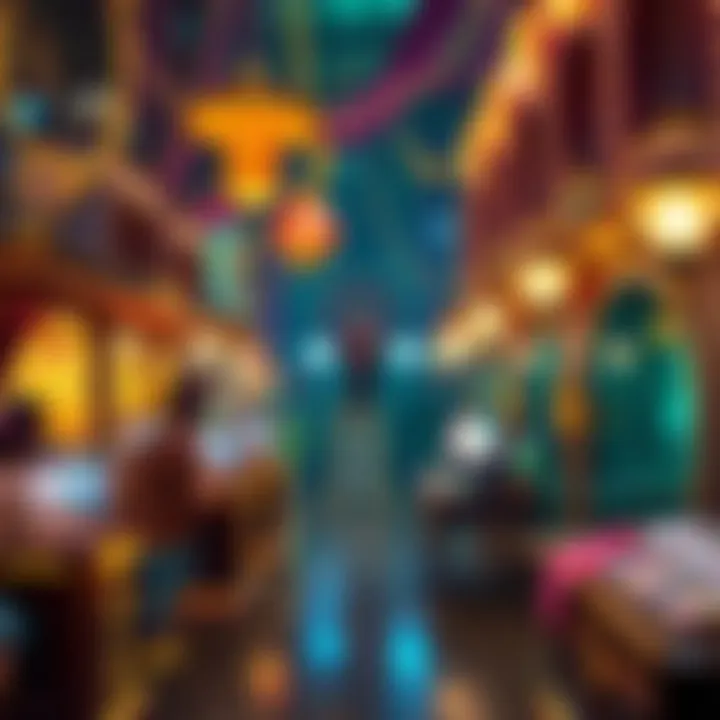 The Enchanting Chocolate Factory A vibrant depiction of the Chocolate Factory setting