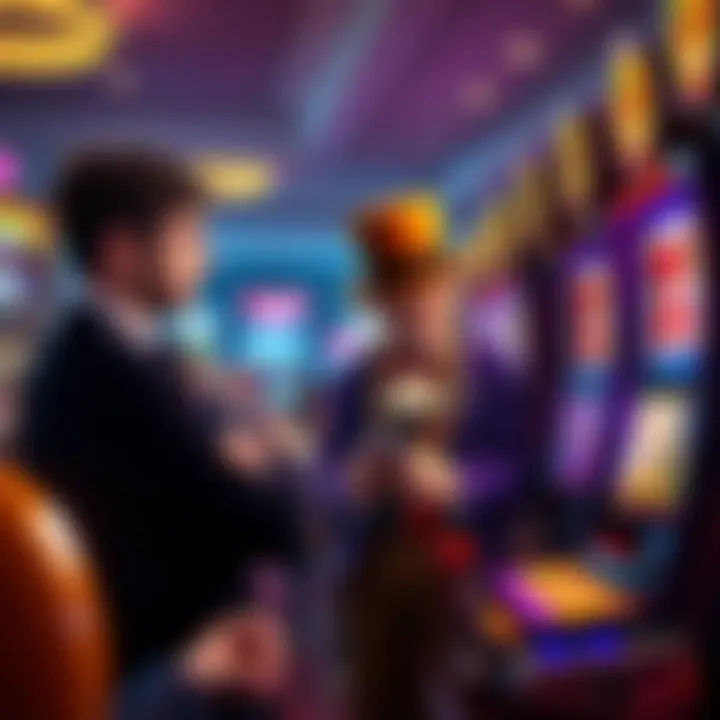 Strategizing for Success in Willy Wonka Slots Illustration of players strategizing their game approach