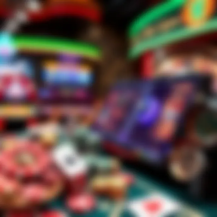 Assorted casino game icons