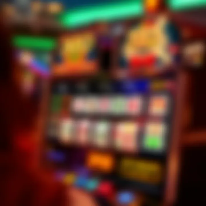 An infographic displaying slot machine mechanics and payout structures