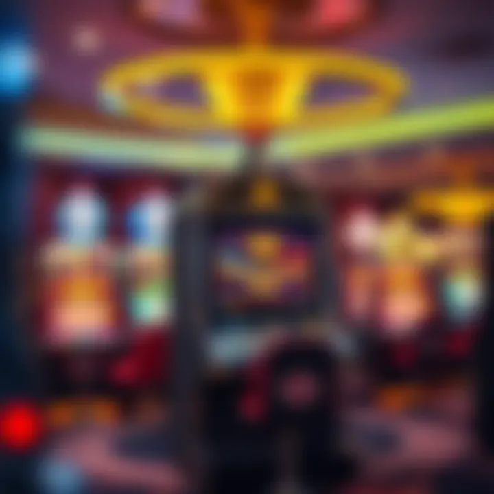 Modern Trends in Casino Gaming An artistic representation of modern casino trends impacting slot machines