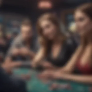 Player Engagement in Online Gambling Engaged players interacting with a digital platform