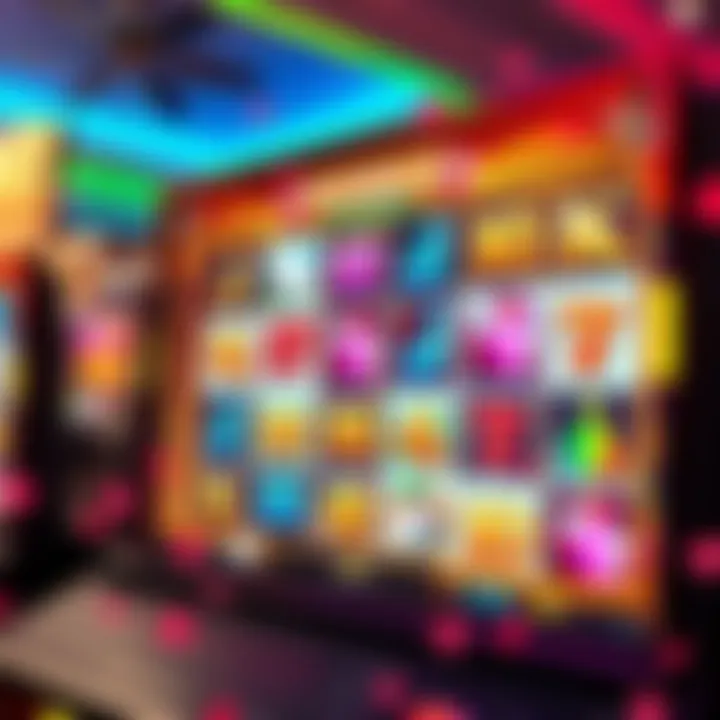 Diverse Themes in Online Slot Gaming Vibrant online slot machine interface showcasing diverse themes