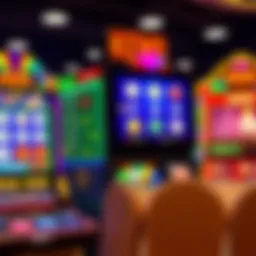 A digital keno game interface showcasing vibrant graphics and an engaging layout