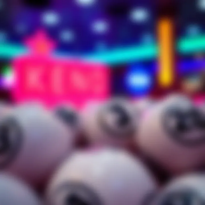 Excitement of Keno Balls Drawn A close-up of keno balls being drawn, symbolizing the excitement of the game