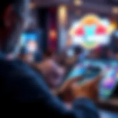 User engaging with the Skillz Games app interface