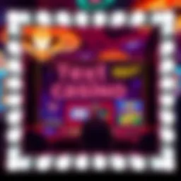 A vibrant interface showcasing text-based casino games