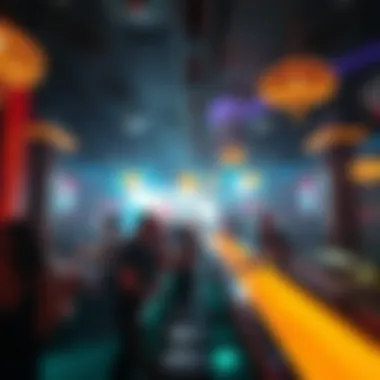 Guests enjoying the atmosphere at the Light Club