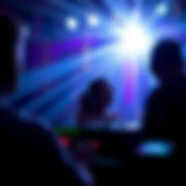 Live DJ performance at the Light Club