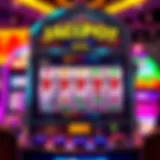 Slot machine showcasing a jackpot win